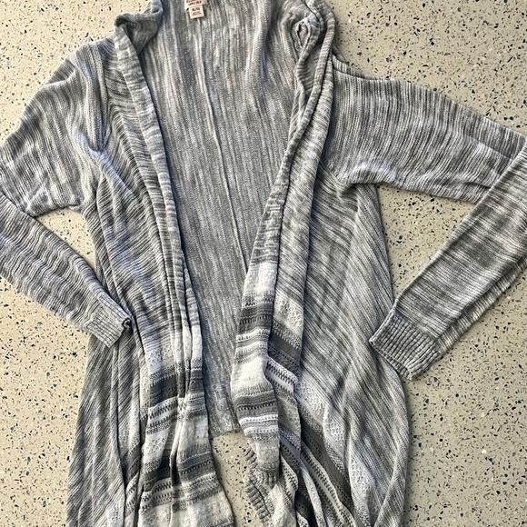 Mossimo Gray & White Cardigan Sweater - Picture 1 of 2
